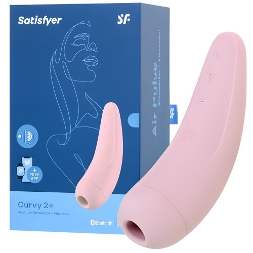 Вакуумный смарт- стимулятор Satisfyer Curvy 2+ Pink Вакуумный смарт- стимулятор Satisfyer Curvy 2+ Pink