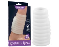Рельефная вибронасадка на пенис Vibrating Wave Knights Ring