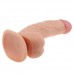 Изогнутый реалистичный фаллос на присоске The Ultra Soft Dude 20 см