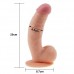 Изогнутый реалистичный фаллос на присоске The Ultra Soft Dude 20 см