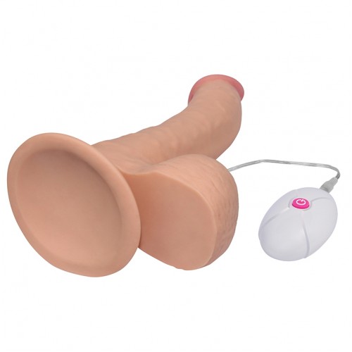 Вибратор реалистик The Ultra Soft Dude с выносным пультом управления 20 см Вибратор реалистик The Ultra Soft Dude с выносным пультом управления 20 см