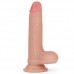 Реалистичный фаллоимитатор на присоске с мошонкой Dual-Layered Silicone Cock 18 см