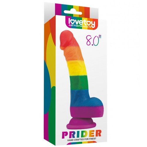 Радужный фаллоимитатор Prider Dildo 21 см Радужный фаллоимитатор Prider Dildo 21 см