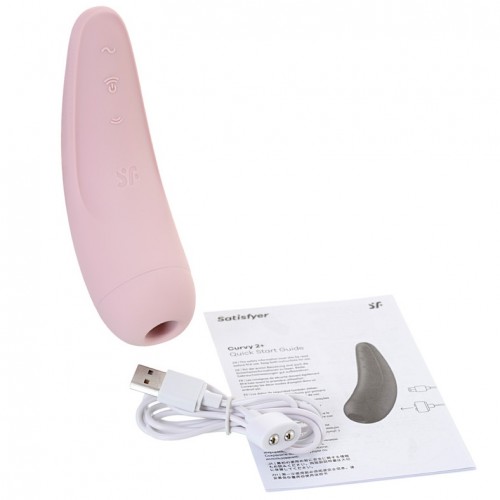 Вакуумный смарт- стимулятор Satisfyer Curvy 2+ Pink Вакуумный смарт- стимулятор Satisfyer Curvy 2+ Pink