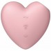 Вакуумно-волновой стимулятор с вибрацией Satisfyer Cutie Heart розовый