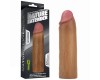 Удлиняющая насадка на пенис Revolutionary Silicone Nature Extender мулат + 4 см