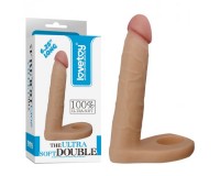 Реалистичная насадка для двойного проникновения The Ultra Soft Double 16 см