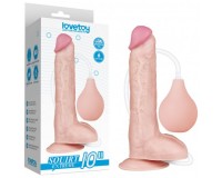 Реалистичный фаллос с имитацией семяизвержения Lovetoy Squirt Extreme 25 см