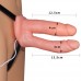 Фаллопротез для двойного проникновения с вибрацией Vibrating Unisex Hollow Strap On