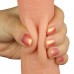 Гнущийся фаллоимитатор с эффектом двойной кожи Lovetoy Sliding-Skin Dual Layer Dong 23 см