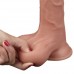 Гнущийся фаллоимитатор с эффектом двойной кожи Lovetoy Sliding-Skin Dual Layer Dong 25 см
