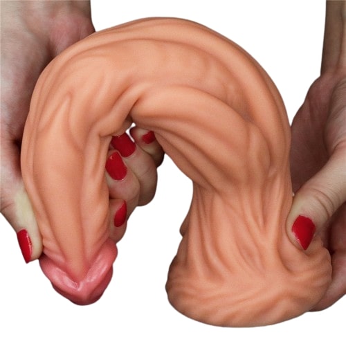 Фаллоимитатор с ярко выраженным рельефом Lovetoy Dual layered Platinum Silicone Cock 25 см Фаллоимитатор с ярко выраженным рельефом Lovetoy Dual layered Platinum Silicone Cock 25 см