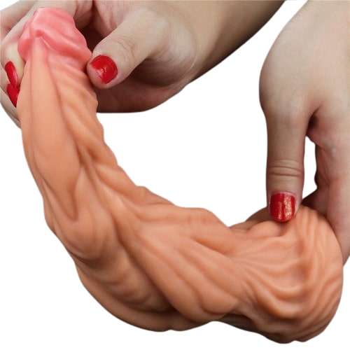 Фаллоимитатор с ярко выраженным рельефом Lovetoy Dual layered Platinum Silicone Cock 25 см Фаллоимитатор с ярко выраженным рельефом Lovetoy Dual layered Platinum Silicone Cock 25 см