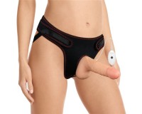 Страпон телесный с вибрацией Vibrating Easy Strapon Set 18 см