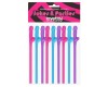 Трубочки разноцветные Original Willy Straws 9 шт
