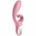 Смарт-вибратор кролик с гибким клиторальным отростком Satisfyer Hug Me Pink