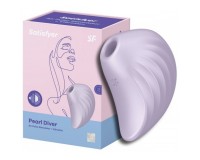 Вакуумно-волновой стимулятор с вибрацией Satisfyer Pearl Diver фиолетовый