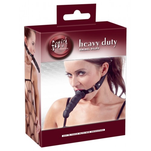 Кляп Fetish Heavy Duty с наружным фаллоимитатором