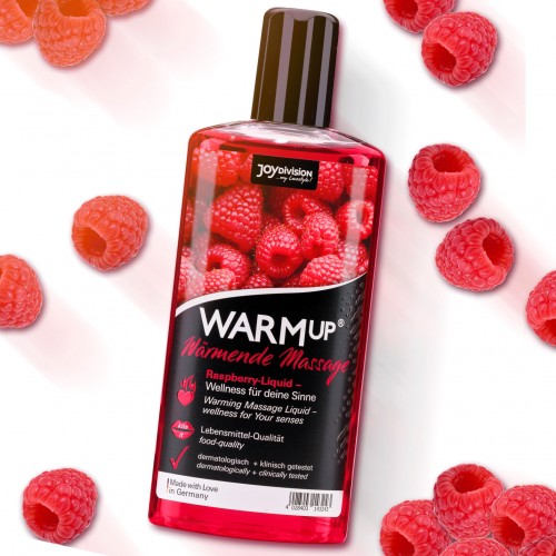 Разогревающее массажное масло WARMup со вкусом малины 150 мл