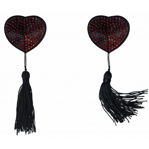 Пэстисы с кисточками Burlesque Evans черно-красные