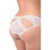 Белые кружевные трусики с декоративными ажурными вырезами р-р 42-44
