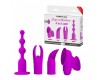 Набор насадок с перезаряжаемым вибростимулятором Joy Collection 4 in 1