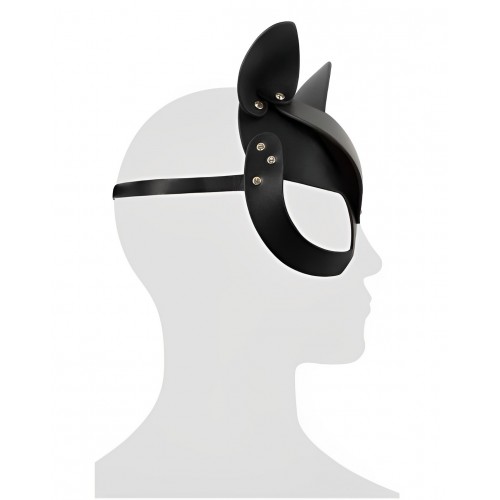 Соблазнительная маска кошечки декорированная стразами