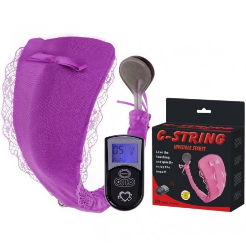 Трусики с вибрацией на дистанционном управлении C-String Трусики с вибрацией на дистанционном управлении C-String
