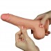 Гнущийся фаллоимитатор с эффектом двойной кожи Lovetoy Sliding-Skin Dual Layer Dong 18 см