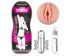 Мастурбатор в колбе Sex In A Can Vagina Lotus Tunnel с вибрацией