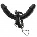 Страпон на ремне двухсторонний с вибрацией FF Vibrating Double Delight Strap-On black Страпон на ремне двухсторонний с вибрацией FF Vibrating Double Delight Strap-On black