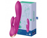 Смарт-вибратор с клиторальным стимулятором Satisfyer Double Flex фиолетовый
