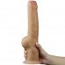 Реалистичный фаллоимитатор на присоске с мошонкой Dual Layered Handle Cock 28 см