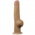 Реалистичный фаллоимитатор на присоске с мошонкой Dual Layered Handle Cock 28 см