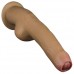 Реалистичный фаллоимитатор на присоске с мошонкой Dual Layered Handle Cock 28 см