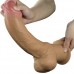Реалистичный фаллос с высоко посаженной мошонкой Lovetoy Silicone Cock 30 см