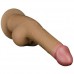 Реалистичный фаллоимитатор на присоске с мошонкой Dual Layered Handle Cock 25 см