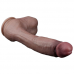 Реалистичный фаллос-мулат с большой мошонкой Lovetoy Silicone Cock 27 см