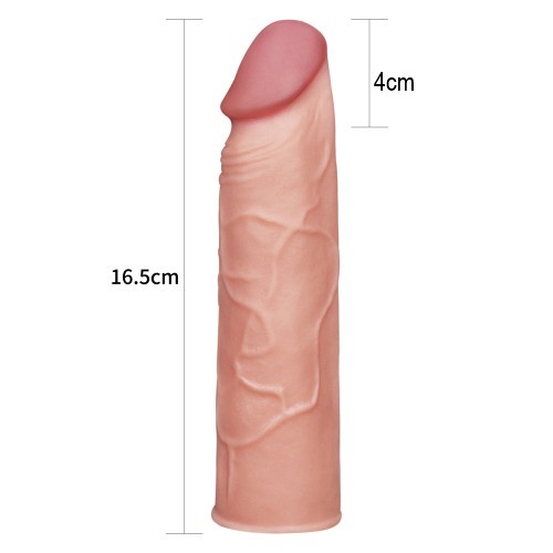 Удлиняющая насадка на пенис телесная X-Tender Penis Sleeve + 4 см Удлиняющая насадка на пенис телесная X-Tender Penis Sleeve + 4 см