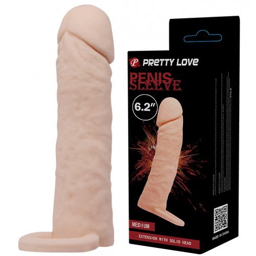 Удлиняющая насадка с петлей для мошонки Medium + 4 см Удлиняющая насадка с петлей для мошонки Medium + 4 см