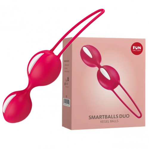 Вагинальные шарики Fun Factory Smartballs Duo красно-белые Вагинальные шарики Fun Factory Smartballs Duo красно-белые