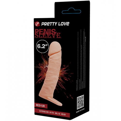 Удлиняющая насадка с петлей для мошонки Medium + 4 см Удлиняющая насадка с петлей для мошонки Medium + 4 см