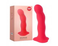 Фаллоимитатор со смещенным центром тяжести Fun Factory Bouncer красный 18 см