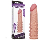 Удлиняющая насадка на пенис X-Tender Penis Sleeve телесная + 5 см