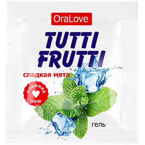 Оральный гель Tutti-Frutti сладкая мята 4 гр, пробник Оральный гель Tutti-Frutti сладкая мята 4 гр, пробник
