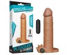 Удлиняющая насадка на пенис с вибрацией X-Tender Penis Sleeve мулат + 5 см