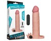 Насадка на пенис с вибрацией X-Tender Penis Sleeve телесная + 5 см к длине
