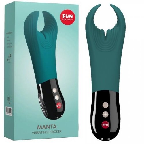 Мастурбатор с вибрацией Fun Factory Manta морская волна Мастурбатор с вибрацией Fun Factory Manta морская волна
