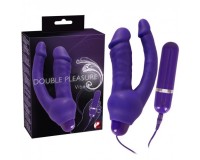 Двойной вибратор фиолетового цвета Double Pleasure