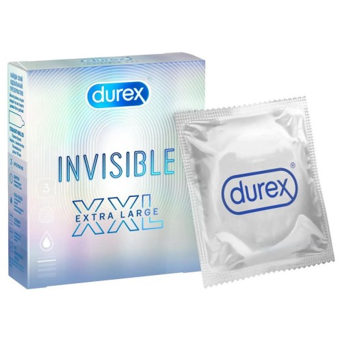 Презервативы Durex №3 Invisible XXL ультратонкие увеличенного размера Презервативы Durex №3 Invisible XXL ультратонкие увеличенного размера